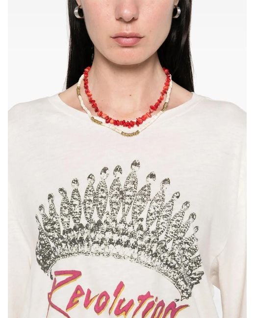 Isabel Marant White Martine T-Shirt