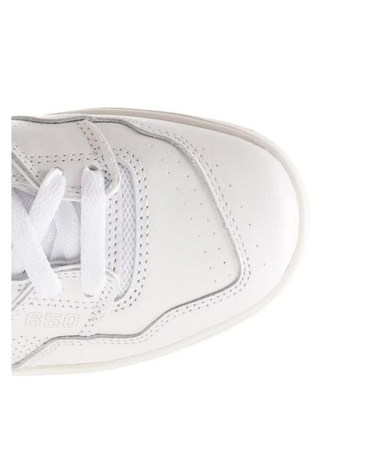 New Balance White 650 High-Top Sneakers for men