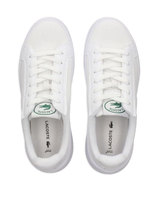 Lacoste White Carnaby Mesh-Sneakers
