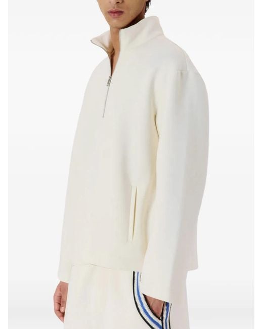 Pull À Col Zippé Commas pour homme en coloris White