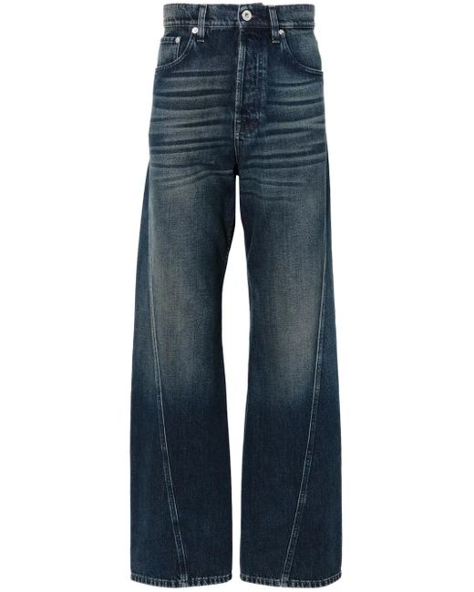 Lanvin Blue Twisted Jeans for men