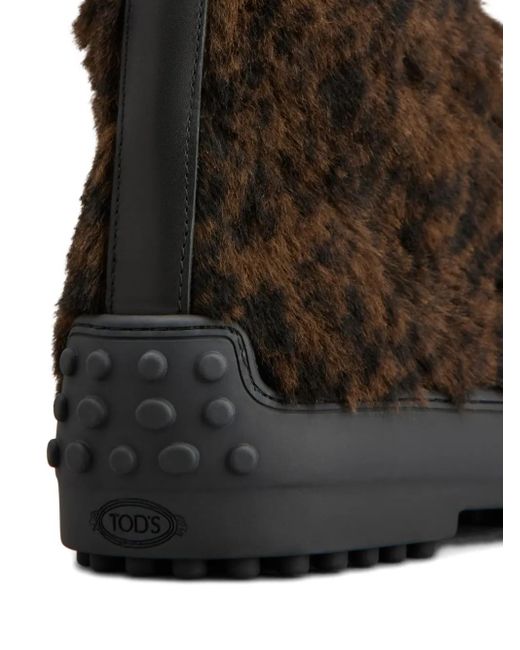 Tod's Brown Lace-Up Ankle Boots
