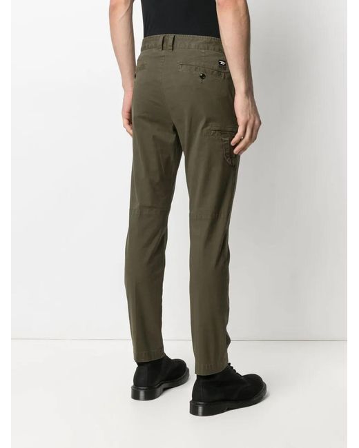DIESEL Green P-Phillipe-Ka Gabardine Straight Chinos for men