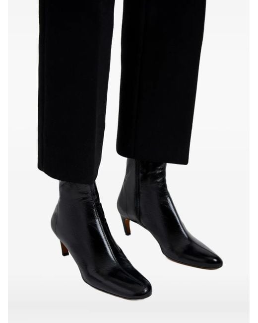 Proenza Schouler Black Uma Leather Ankle Boots