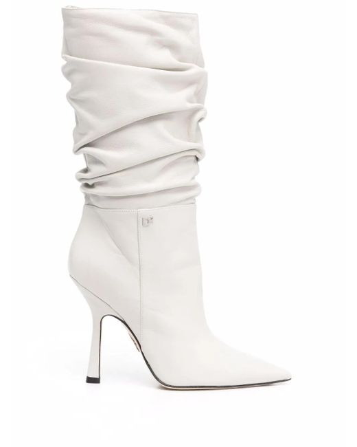 Botas Blair fruncidas DSquared² de color White
