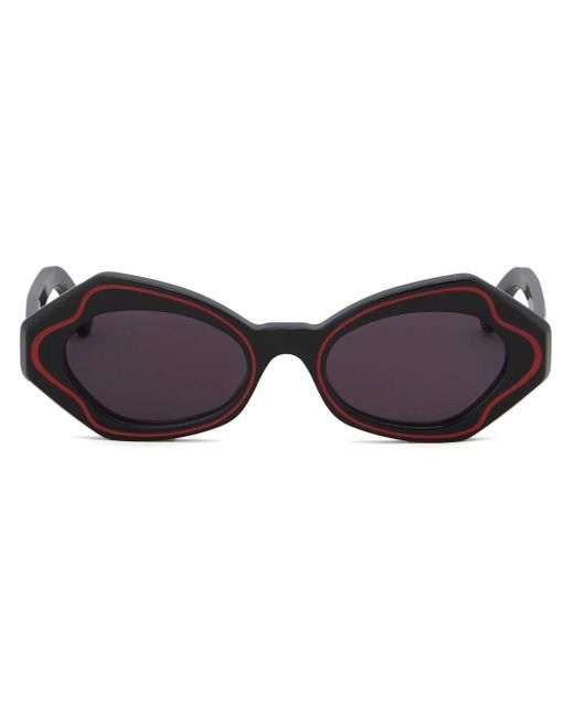 Marni Brown Geometric-Frame Tinted Sunglasses