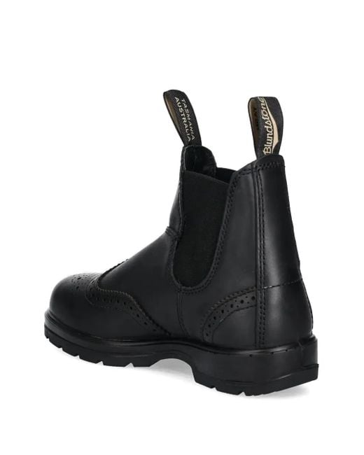 Blundstone Black Brogue Chelsea Boots
