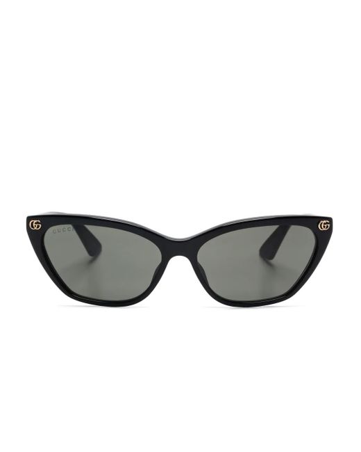 Gucci Gray Geometric-Frame Sunglasses