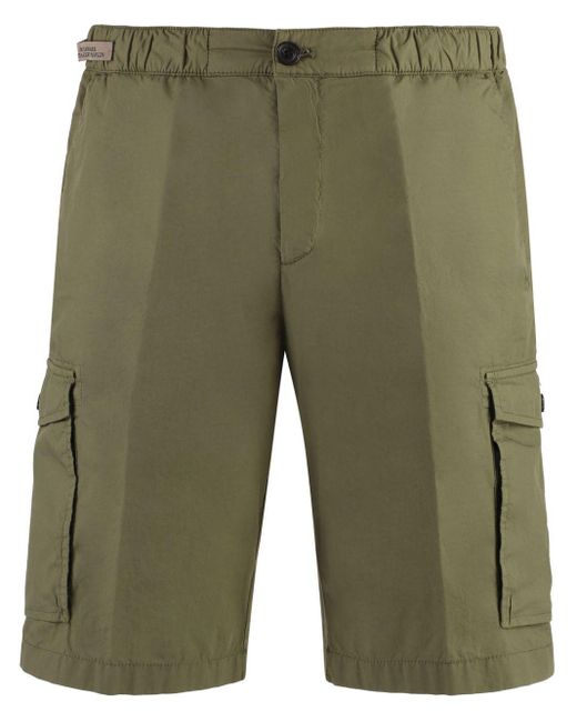 Paul & Shark Green Cotton Shorts for men