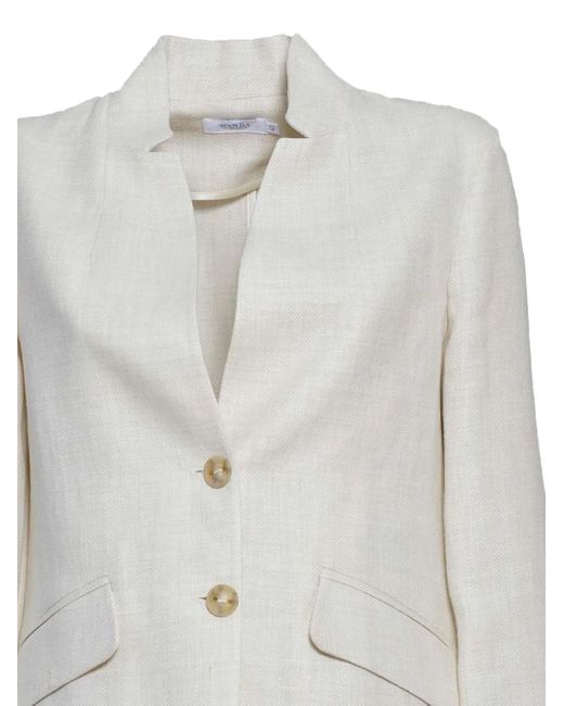 Barba Napoli Gray Single-Breasted Blazer