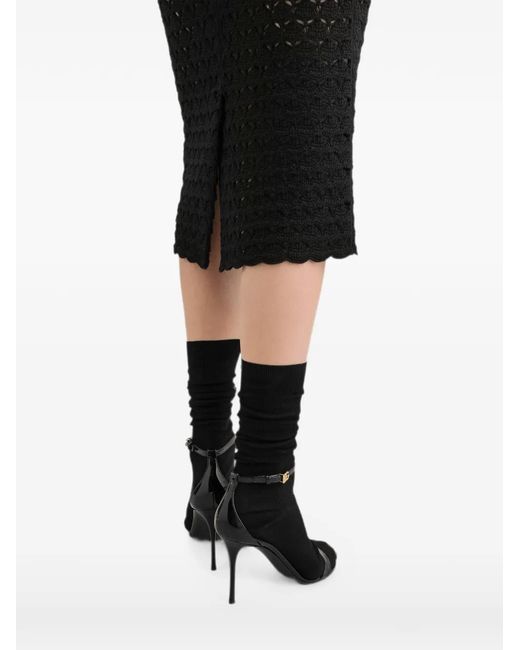 Dolce & Gabbana Black Crochet Skirt