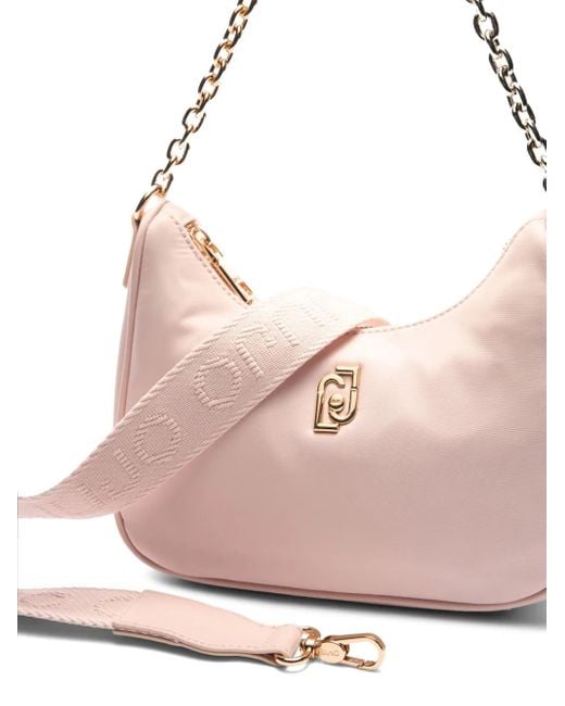 Liu Jo Pink Logo-Plaque Shoulder Bag