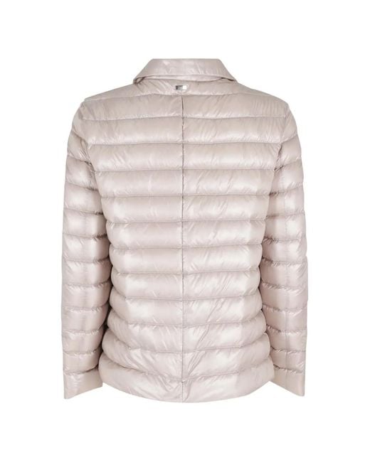 Herno White Button-Fastening Jacket
