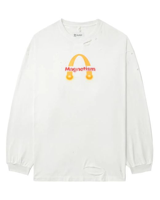 Doublet White Graphic-Print T-Shirt for men