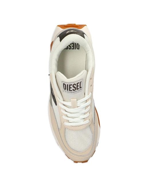 DIESEL White S-Tame D-Up Sneakers