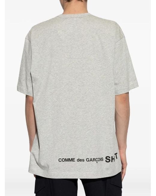 Comme des Garçons White Logo-Print T-Shirt for men