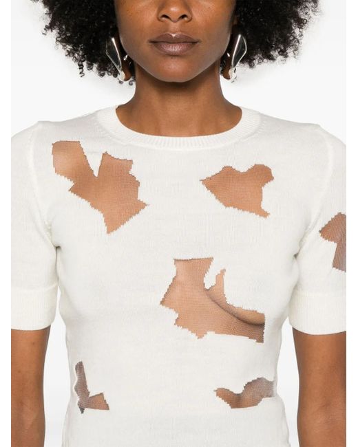 Viktor & Rolf White Knitted Top