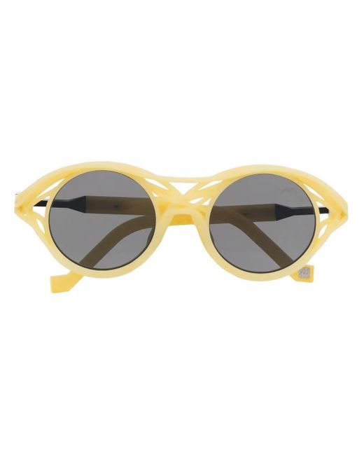 VAVA Eyewear Yellow X Kengo Kuma Cl0015 Round Sunglasses
