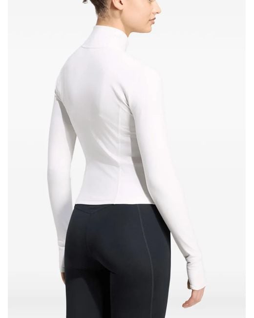 Adidas White Studio 3-Stripes Jacket