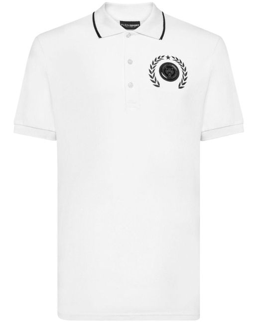 Philipp Plein Poloshirt mit Logo-Print in White für Herren