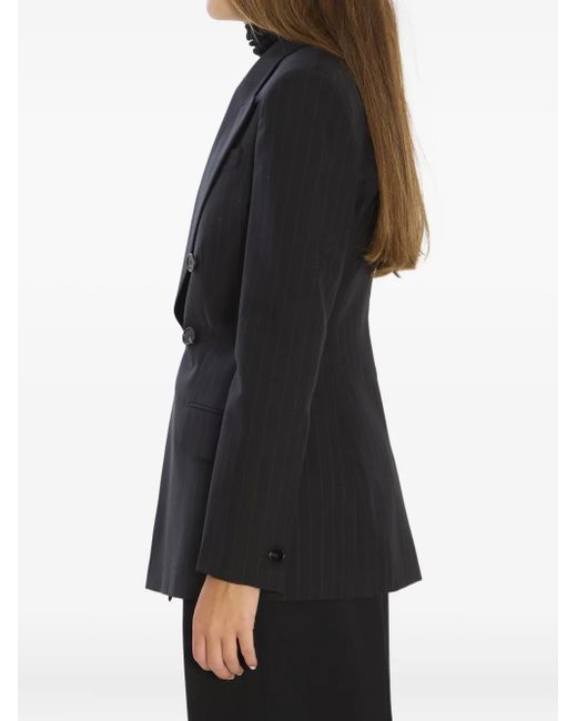 Gucci Black Pinstripe Double-Breasted Jacket