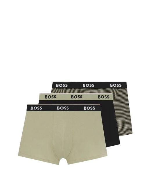 Boss Green Logo-Waistband Boxers (Set Of Three) for men