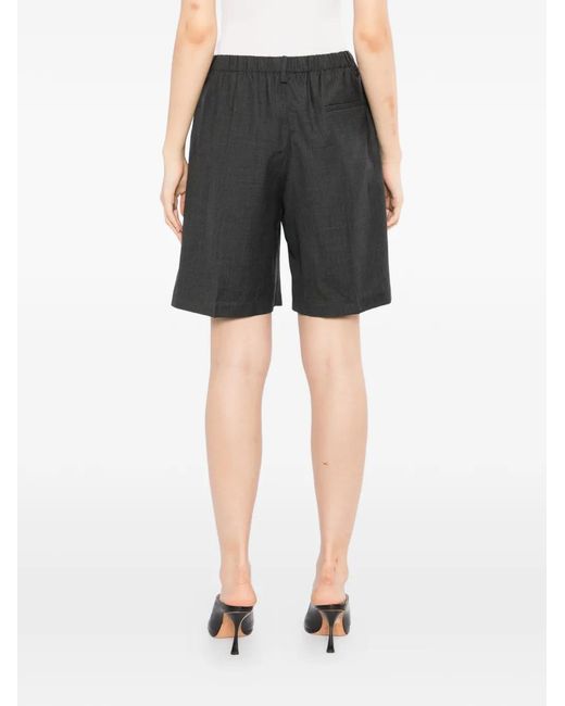 JNBY Gray Twill-Weave Tailored Shorts