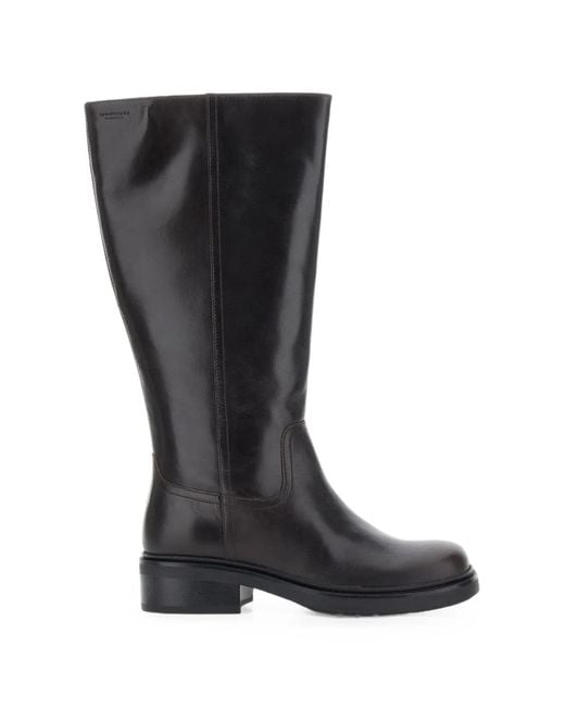 Vagabond Black Karlie Knee-High Leather Boots