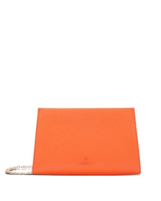 Furla Orange Mini Sac My À Bride En Chaîne