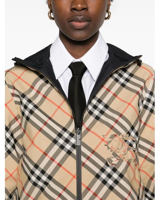 Chaqueta con motivo Vintage Check Burberry de color Metallic