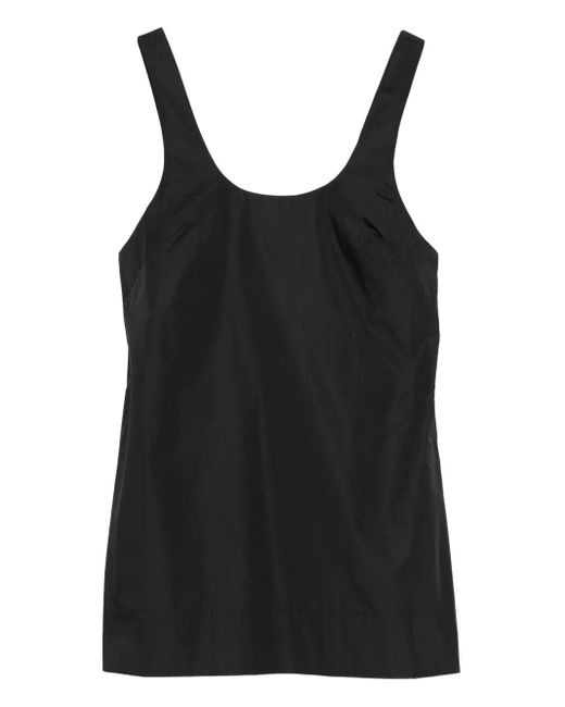 St. Agni Black Scoop-Neck Sleeveless Mini Dress