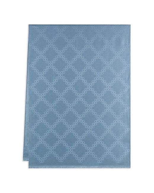 Sciarpa Gancini Jacquard di Ferragamo in Blue
