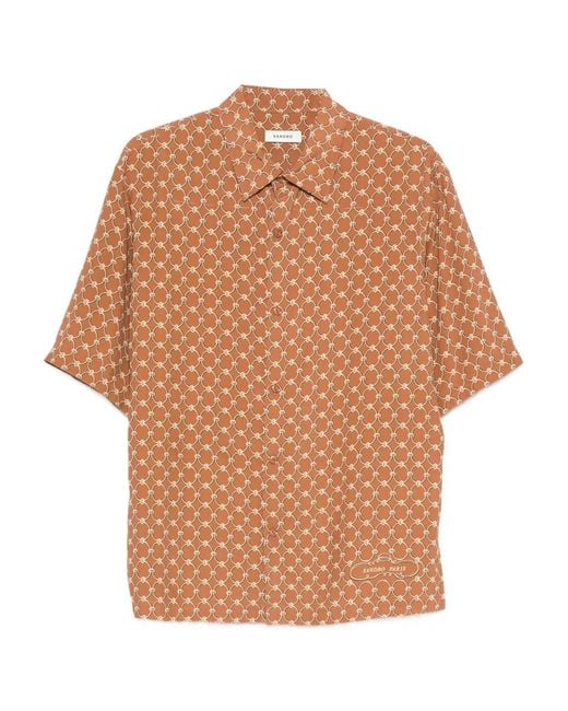 Sandro Natural Link Print Loose-Fit Shirt for men