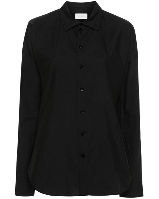 Camicia con colletto multi-way di Lemaire in Black
