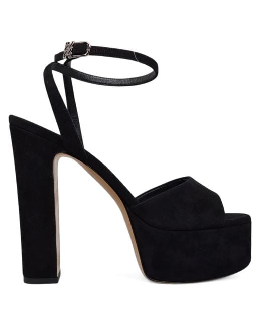 Casadei プラットフォーム サンダル Black