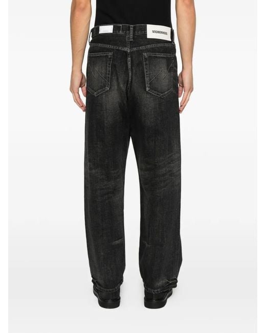 Jean À Taille Ceinturée Neighborhood pour homme en coloris Gray