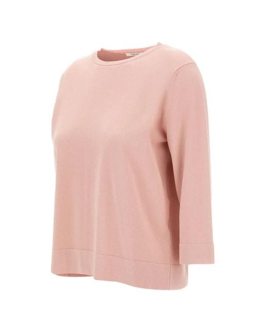 Pull À Bords Côtelés Kangra en coloris Pink