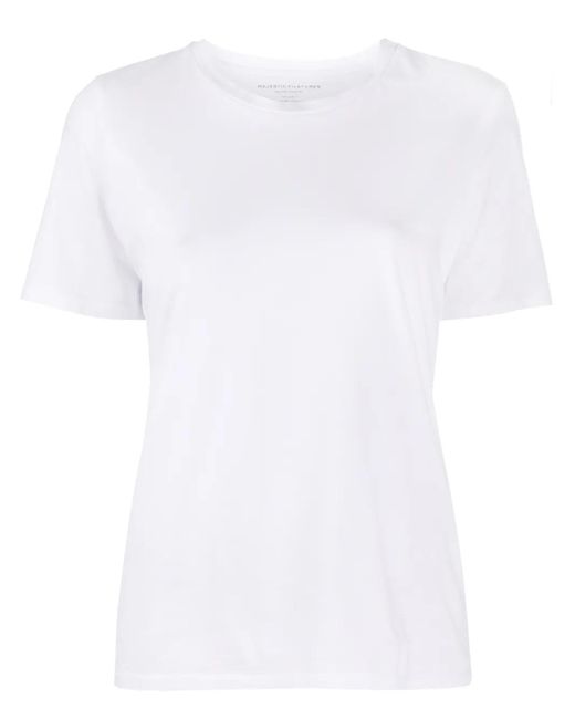 Majestic Filatures White Shortsleeved Crew Neck T-Shirt