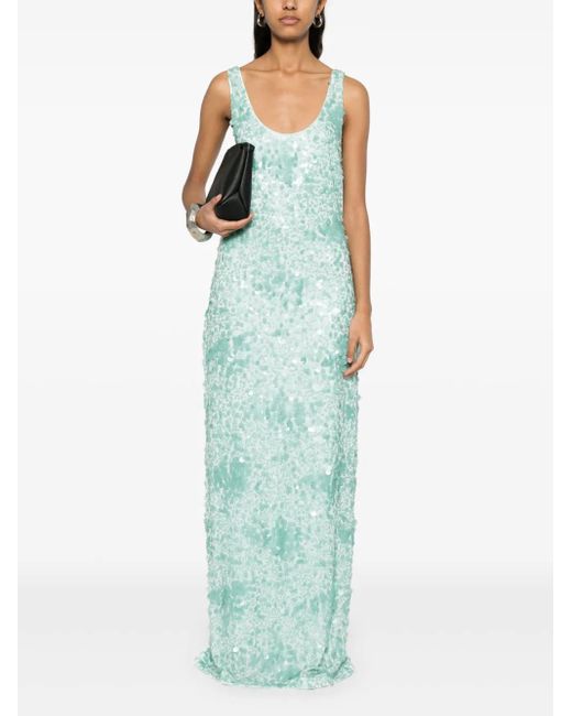 Jonathan Simkhai Blue Bex Maxi Dress