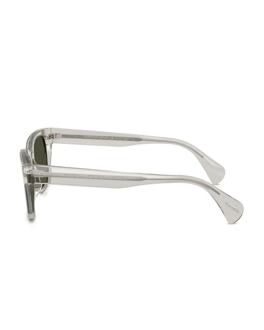 Oliver Peoples Green Rectangle-Frame Sunglasses