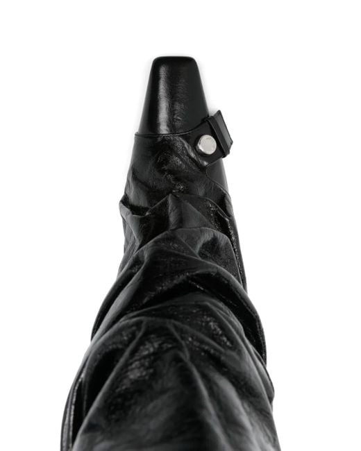The Attico レザーブーツ Black