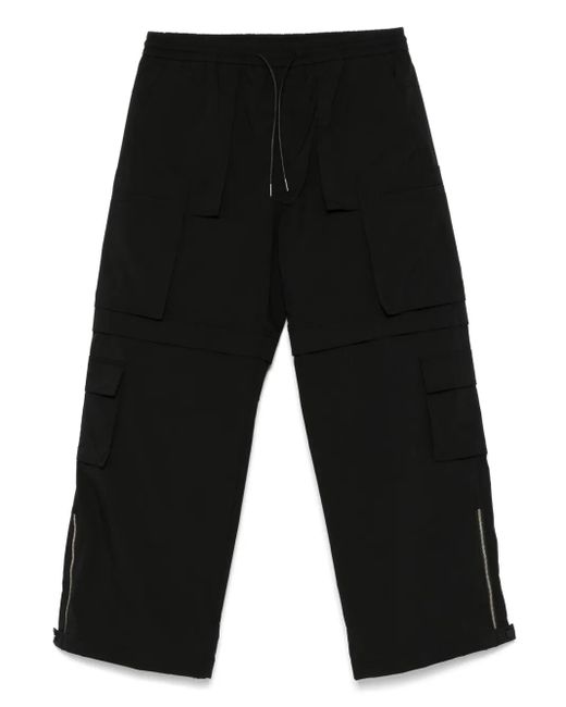 【関税込み】Juun.J ブラック ジッパー カーゴパンツ Juun.J カーゴパンツ | ブラック | FARFETCH JP