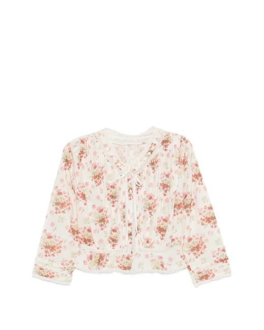 Doen Natural Hillock Lace Blouse