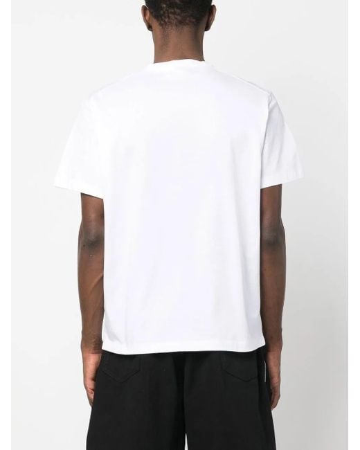 DSquared² White Logo Print Cotton T-Shirt for men