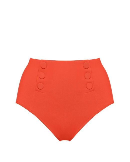 Eres Red High-Waisted Bikini Briefs