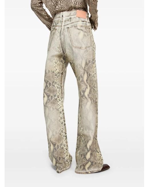 Acne Natural Printed Jeans