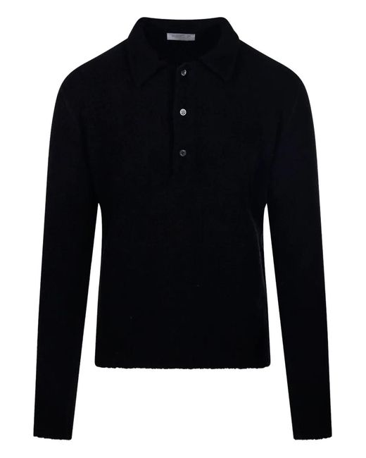 Diana Studio Blue Wool-Blend Polo Shirt for men
