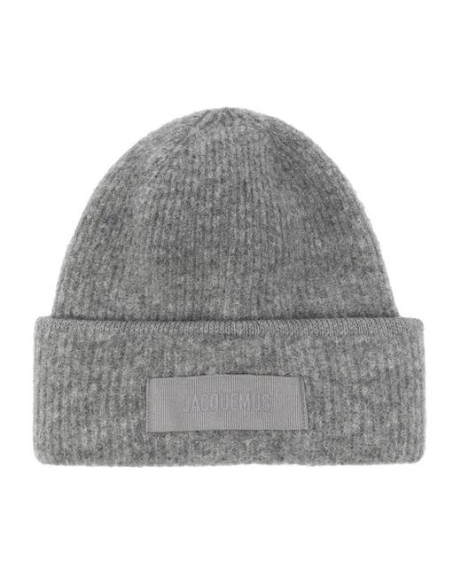 Jacquemus Gray Wool Beanie
