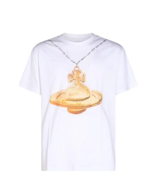 Vivienne Westwood White Orb Classic T-Shirt for men