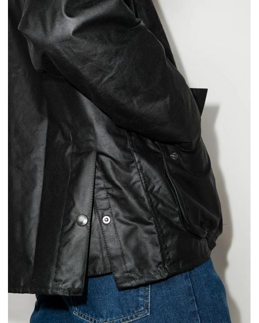 Barbour Black Bedale Wax Jacket for men